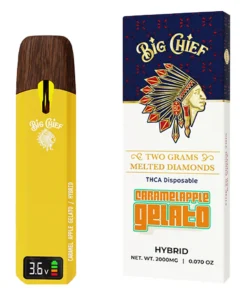 Caramel Apple Gelato Big Chief Melted Diamond THCA Disposable 2G