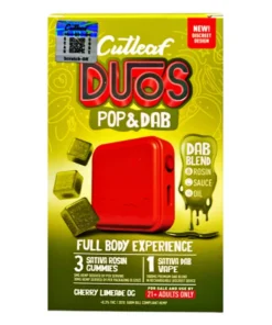 Cherry Limeade OG Cutleaf Duos Pop & Dab Vape 1ct x Gummies 3ct
