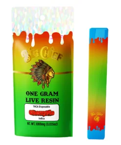 Cherry Pie Big Chief Live Resin THCA Disposable 1G