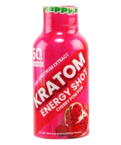 Cherry Pom Pom Happy Hippo Kratom Energy Shot 50mg