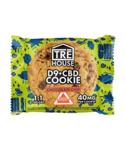 Chocolate Chip Tre House D9 + CBD Cookies 40mg