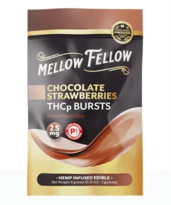 Chocolate Strawberries Mellow Fellow THCP Bursts Edible 2.5mg