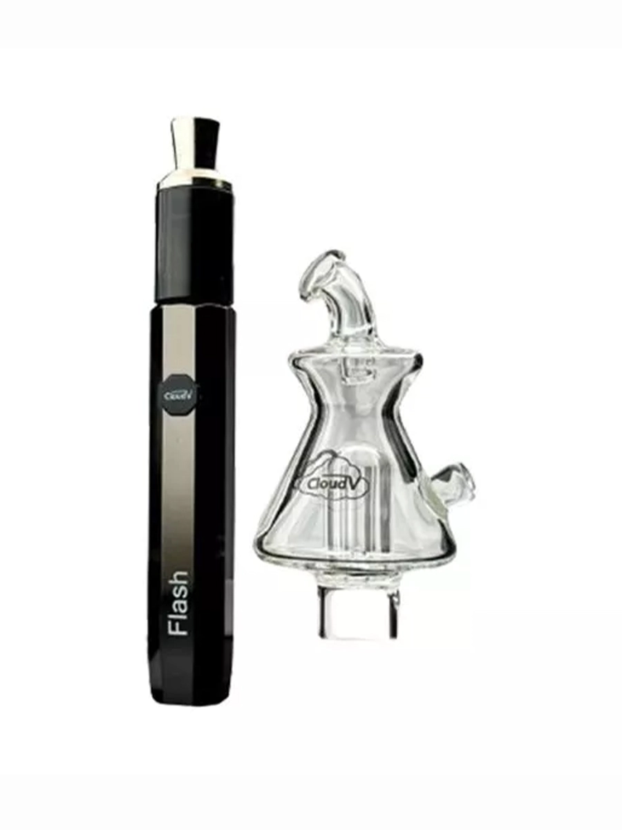 Metallic Black Cloud V Flash Premium Vaporizer