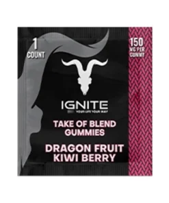 Dragon Fruit Kiwi Berry Ignite Take of Blend Gummies 150mg