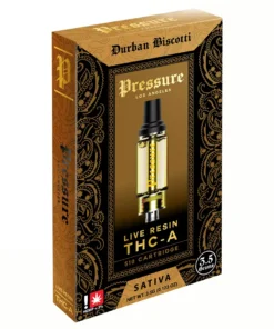 Durban Biscotti Pressure Live Resin THC-A 510 Cartridge 3.5G