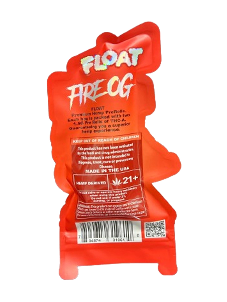 Fire OG Float THCA Prerolls 2ct 1.5G - Image 2