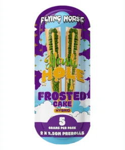 Frosted Cake Flying Horse THCA Hash Hole Pre-Rolls 5G