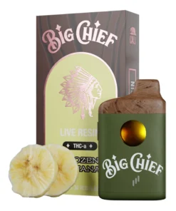 Frozen Banana Big Chief Live Resin THC-a Disposable Vape 3G