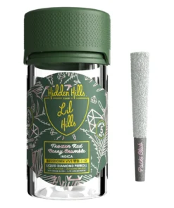 Frozen Red Berry Crumble Hidden Hills Lil Hills VVS Liquid Diamond Pre Rolls 3.5G