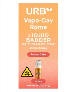 Funnel Cake URB Vape-Cay Rome Liquid Badder Cartridge 2G