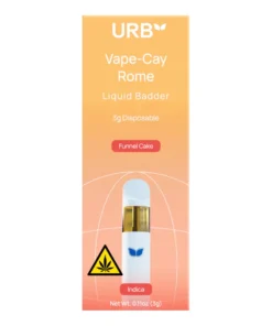 Funnel Cake URB Vape-Cay Rome Liquid Badder Disposable 3G