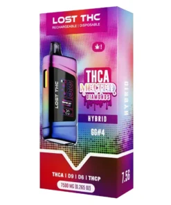 GG#4 Lost THC Melted Diamonds THCA Blend Disposible 7500MG