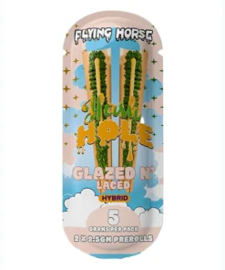 Glazed N’ Laced Flying Horse THCA Hash Hole Pre-Rolls 5G