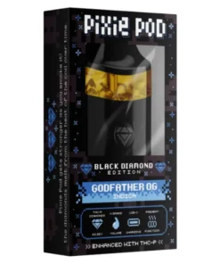 Godfather OG Pixie Dust Pod THCA + THCP Black Diamond Edition Disposable 4G