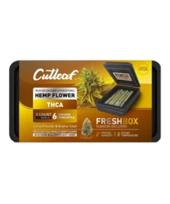 Golden Pineapple Cutleaf THCA Pre-Rolls 6ct + FreshBox
