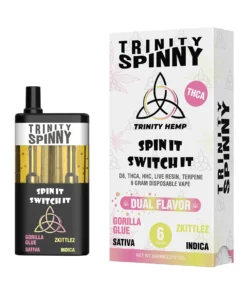 Gorilla Glue | Zkittlez Trinity Spinny Dual Flavor THCA Vape 6G