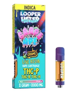 Grape Ape Looper XL Lifted Series THC-P+THC-B+THC-H Vape 2G