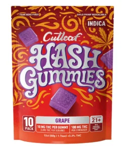 Grape Cutleaf Hash Delta 9 Gummies 10ct