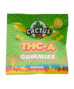 Green Apple Ice Cactus Labs THC-A Gummies 500mg