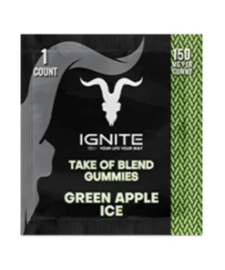 Green Apple Ice Ignite Take of Blend Gummies 150mg