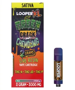 Green Crack Chewdawg Looper XL THC-JD+THC-A+THC-P Cart 2G