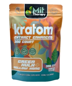 Green Hulk | Yellow Kong Mit Therapy Kratom Extract Capsules 300ct