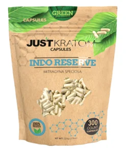 Green Indo Reserve Just Kratom Mitragyna Speciosa Capsules 300ct