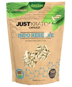 Green Indo Reserve Just Kratom Mitragyna Speciosa Capsules 500ct