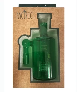 Pacific 90° Full Transparent Glass Colored Catcher With Double Perc Ash Catcher