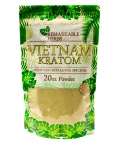 Green Vein Vietnam Remarkable Herbs Kratom Powder 20oz Bag