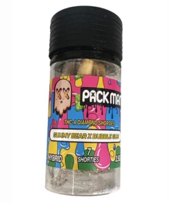Gummy Bear x Bubble Gum Pack Man THCA Dimond Shorties Pre-Rolls 7ct 3.5G