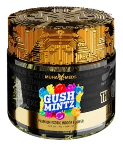 Gush Mintz Muha Meds THC-A Exotic Flower Jar 4G