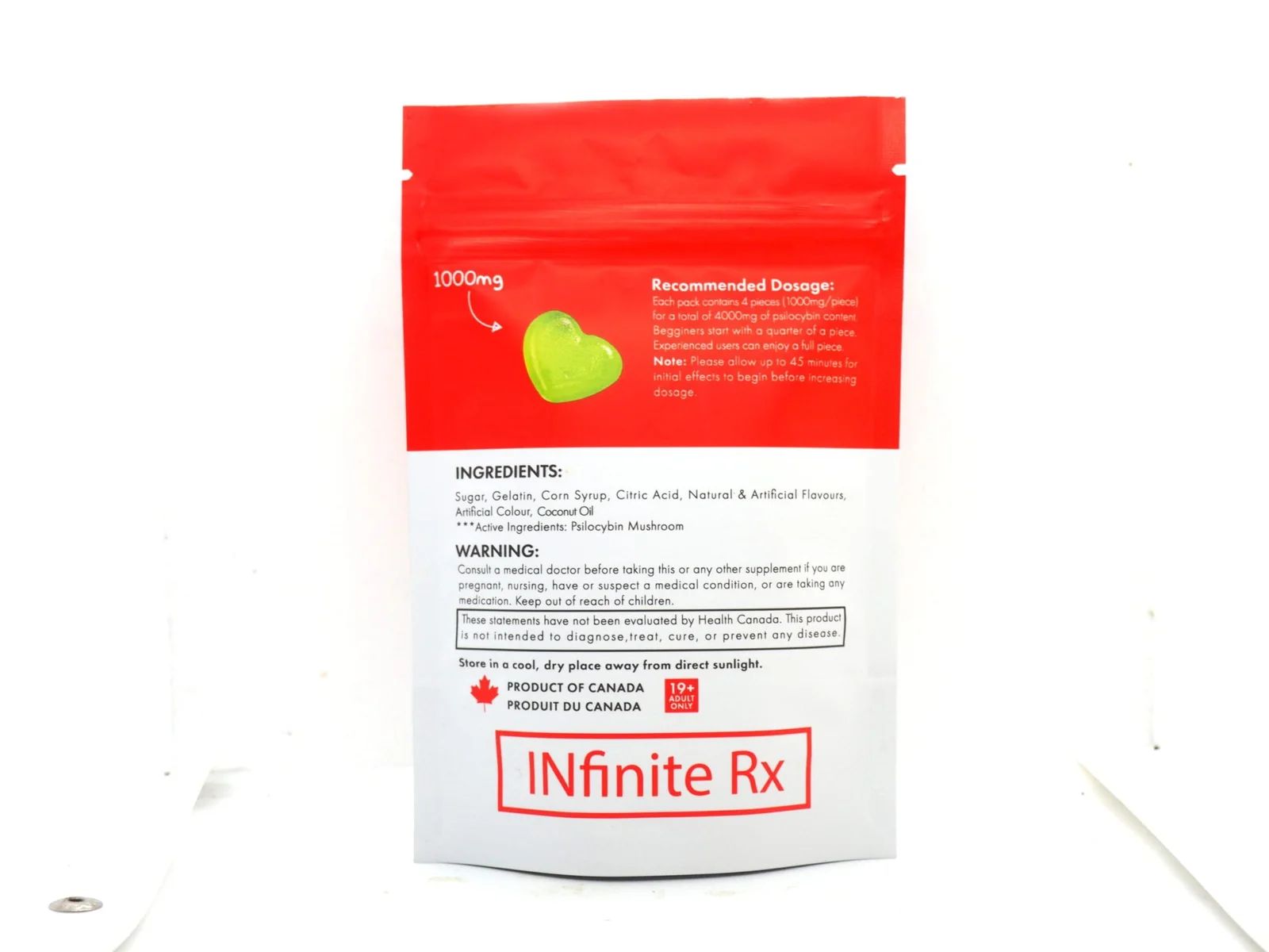 INfinite Rx Shroom Infused Large Heart Gummies Edibles (4000mg) - Image 3