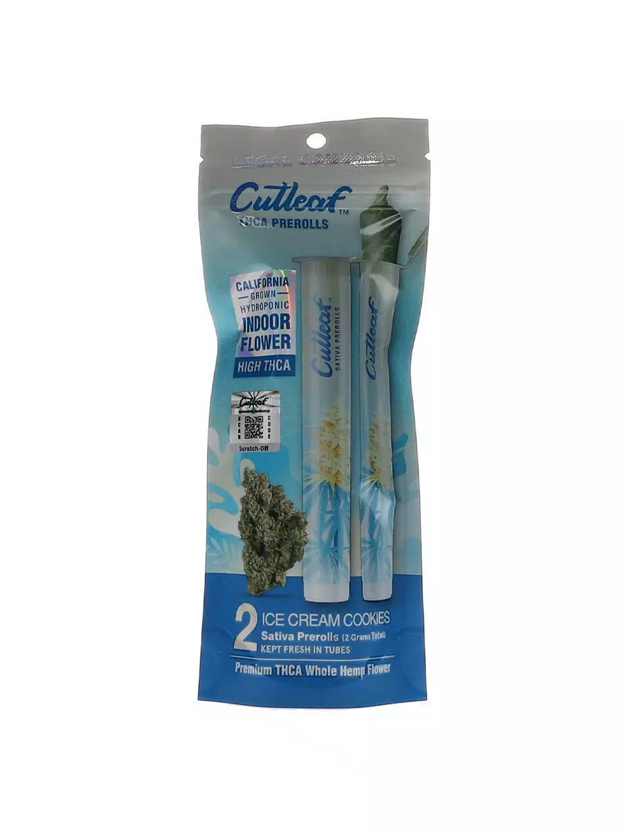 Ice Cream Cookies Cutleaf THC-A Pre-Rolls 2G