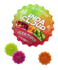 Alternative view of IndaCloud Exotics Vegan Delta 9 Gummies 3ct 60MG