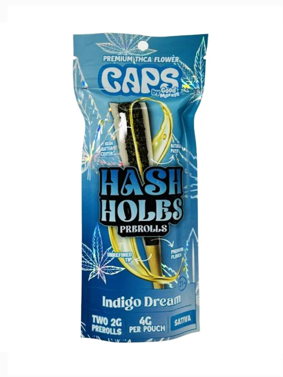 Indigo Dream Caps Hash Holes Pre-Rolls 2ct