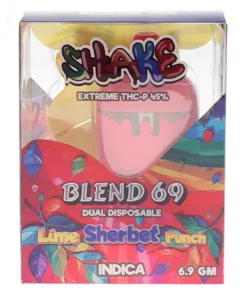 Jack X Lime Sherbert Punch Shake Extreme THC-P Blend 69 Dual Disposable 6.9 G