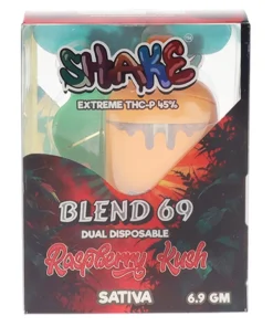 Jack X Raspberry Kush Shake Extreme THC-P Blend 69 Dual Disposable 6.9 G