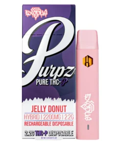 Jelly Donut Exodus Purpz Live Badder THC-P Disposable Vape 2.2G