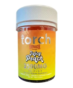Juicy Peach Torch Haymaker Blend Live Resin Gummies 3500mg
