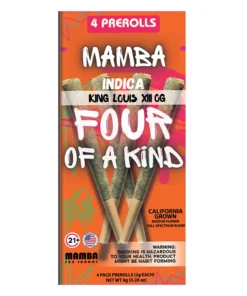King Luis XII OG Mamba Four Of A Kind Full Spectrum Blend Pre-Roll 4ct 8G