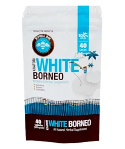 Bumble Bee White Borneo Kratom Capsules 40pcs