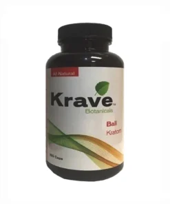 Krave Botanicals Bali Kratom Capsules 150ct