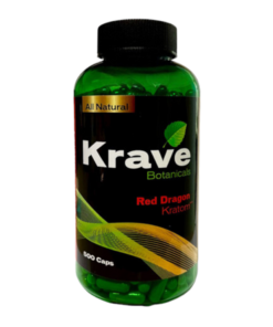 Krave Botanicals Red Dragon Kratom Capsules 500ct