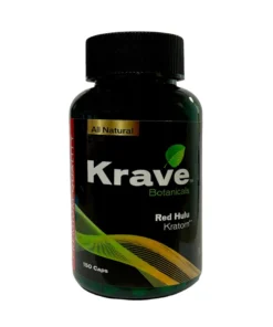 Krave Botanicals Red Hulu Kratom Capsules 150ct