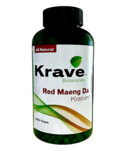 Krave Botanicals Red Maeng Da Kratom Capsules 500ct
