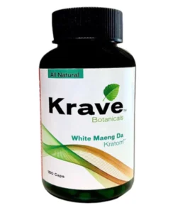 Krave Botanicals White Maeng Da Kratom Capsules 150ct