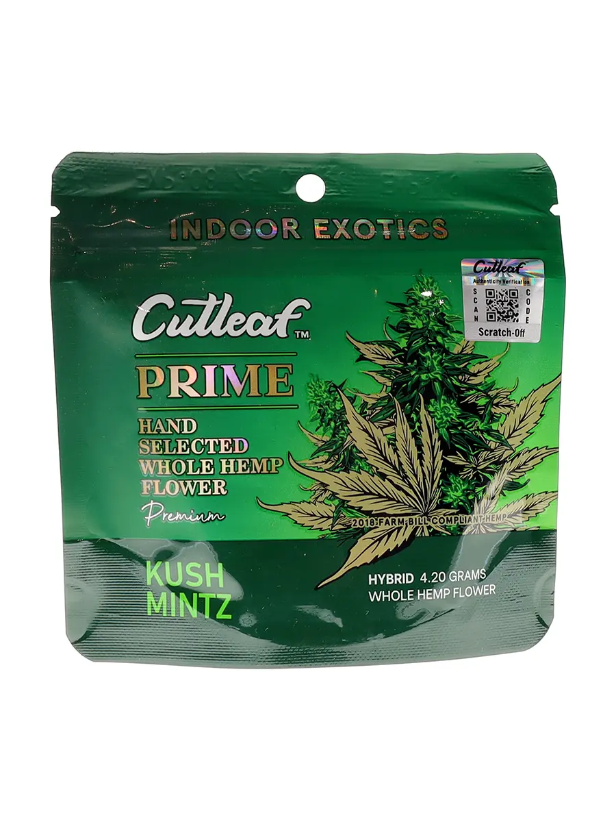 Kush Mintz Cutleaf Prime Indoor Exotics Whole Hemp 4.20G