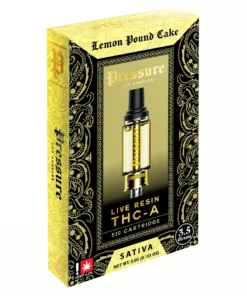 Lemon Pound Cake Pressure Live Resin THC-A 510 Cartridge 3.5G