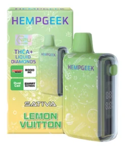 Lemon Vuitton Hempgeek THCA+Liquid Diamonds Disposable 8000MG